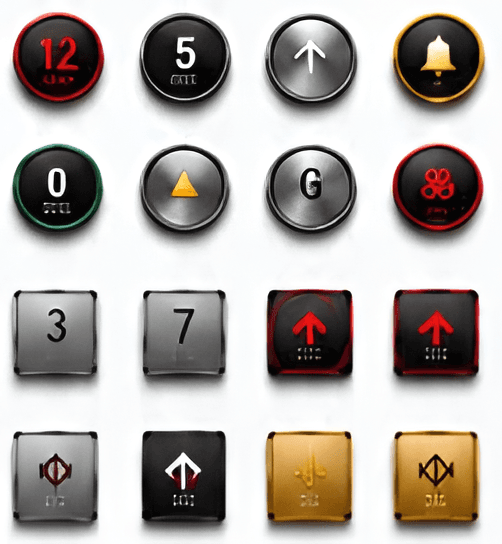 Elevator push button panel finish